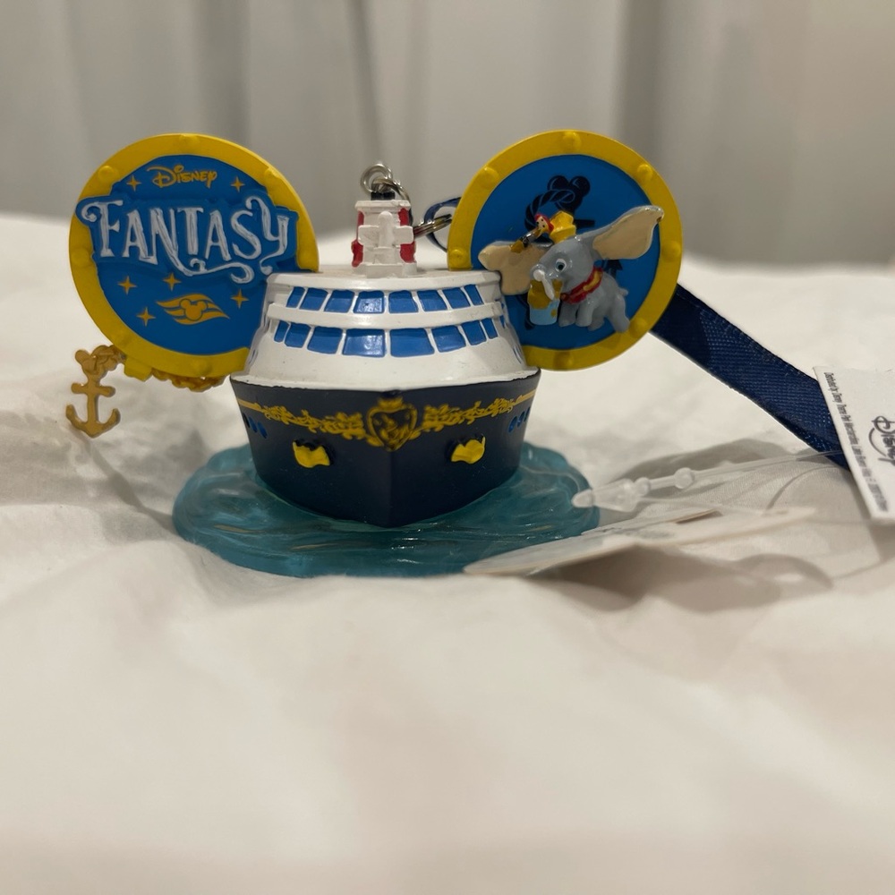 Disney Fantasy Cruise Ship Ornament with Dumbo - Disney Cruise Line Exclusive